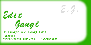 edit gangl business card